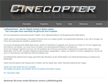 Tablet Screenshot of cinecopter.de